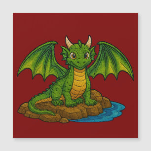 Beautiful green dragon
