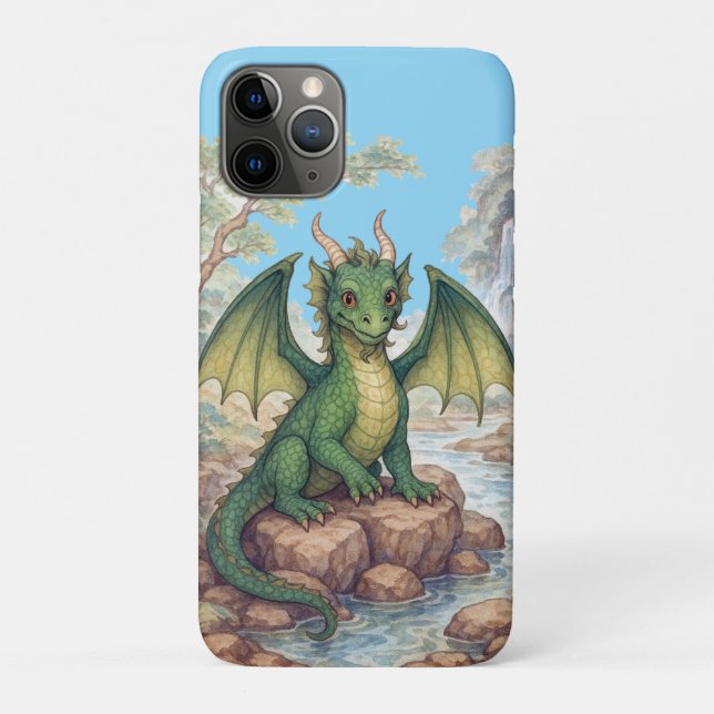 Beautiful green dragon Case-Mate iPhone case (Back)