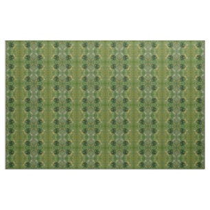 BEAUTIFUL GREEN FLORAL DESIGN COMBED COTTON FABRIC