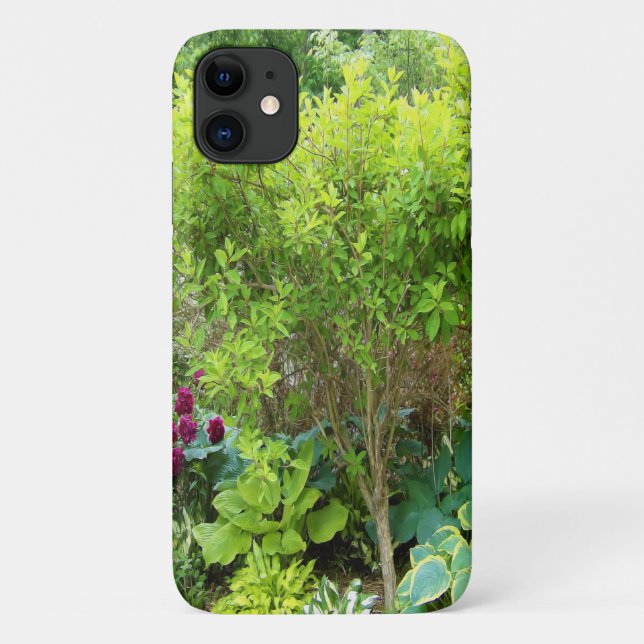 Beautiful Green Garden Landscape with Hostas Case-Mate iPhone Case (Back)