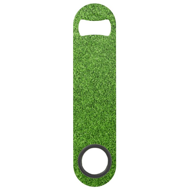 Beautiful green grass texture from golf course bar key (Front)