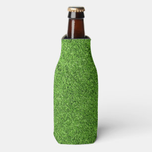 Beautiful green grass texture from golf course bottle cooler