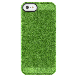 Beautiful green grass texture from golf course clear iPhone SE/5/5s case