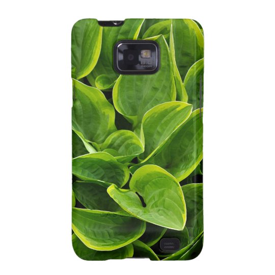 Beautiful green hosta plant galaxy s2 covers