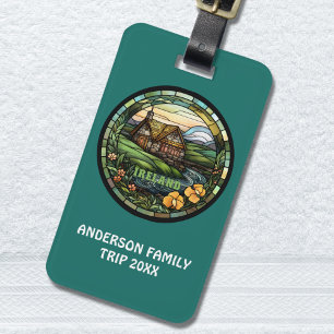 Beautiful Green Ireland Luggage Tag