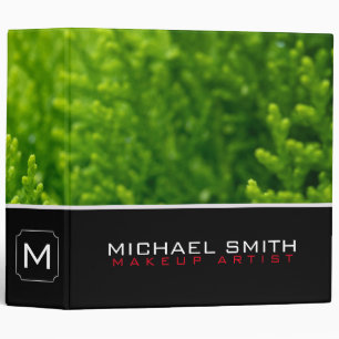 Beautiful green leaves background binder