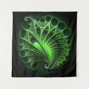 Beautiful Green Mandelbrot Tapestry
