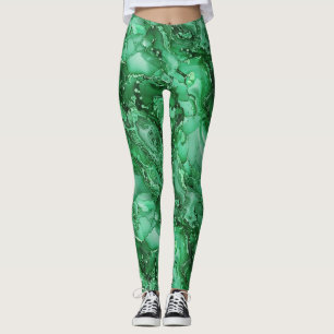 Beautiful Green Marble Leggings
