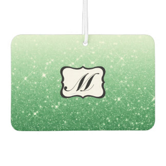Beautiful Green Monogrammed Air Freshener