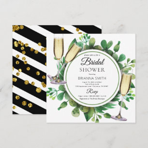 Beautiful Greenery Bridal Shower Invitation