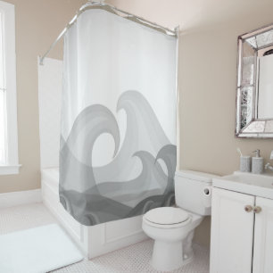 Beautiful Grey Art Waves of Water Fun