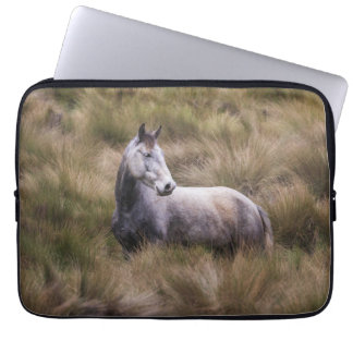 Beautiful Grey Coloured Horse Laptop Sleeve