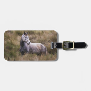 Beautiful Grey Coloured Horse Luggage Tag