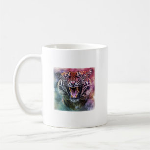 Beautiful Growling Bengal Tiger Face Photo Coffee Mug