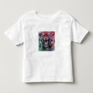 Beautiful Growling Bengal Tiger Face Photo Toddler T-shirt