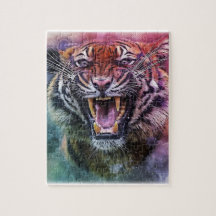 Beautiful Growling Bengal Tiger