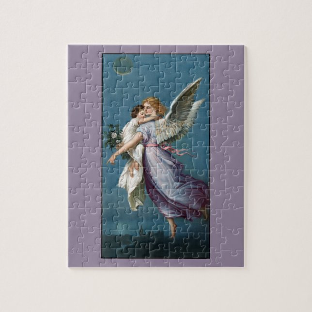Beautiful Guardian Angel Painting Jigsaw Puzzle (Vertical)