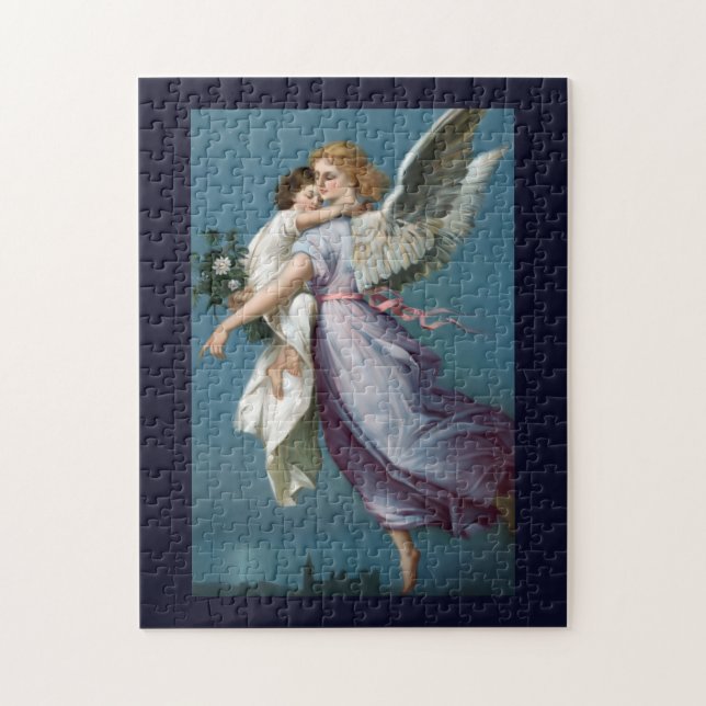 Beautiful Guardian Angel Painting Jigsaw Puzzle (Vertical)