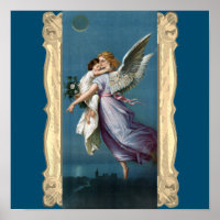Beautiful Guardian Angel Painting