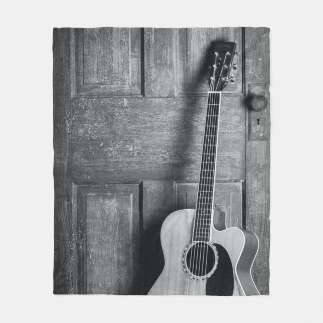 Beautiful Guitar Fleece Blanket (Front)