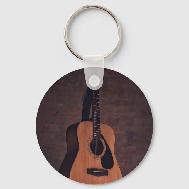 Beautiful Guitar Keychain (Front)