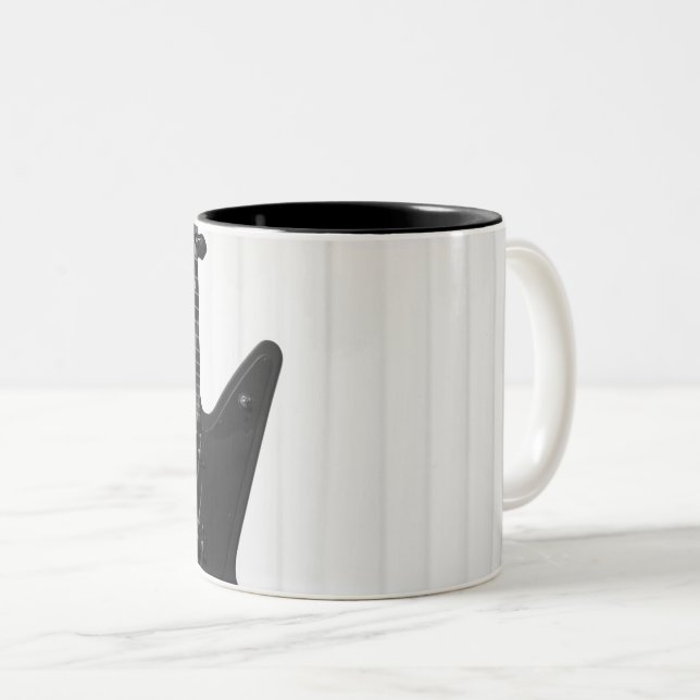 Beautiful Guitar Two-Tone Coffee Mug (Front Right)