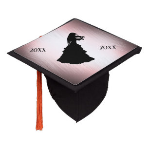 Beautiful Gypsy Girl Plays Violin Graduation Cap Topper