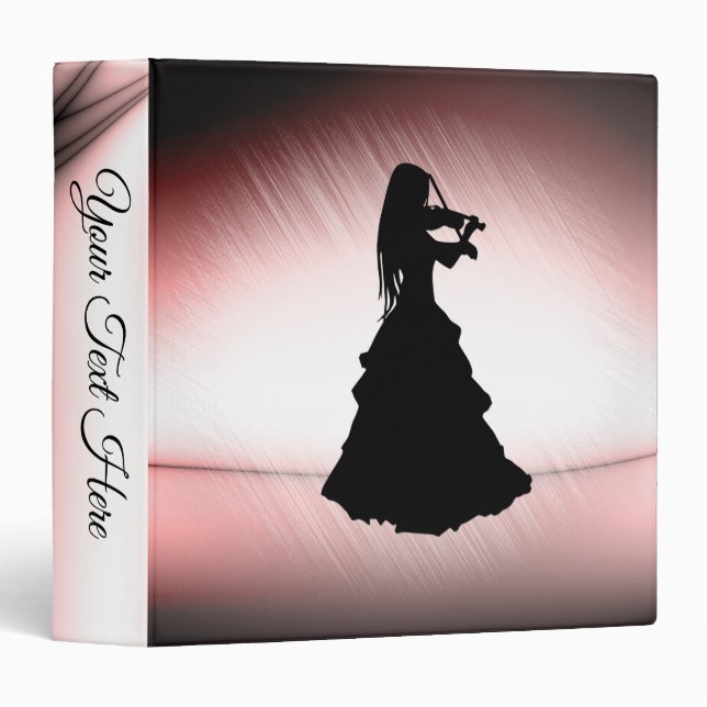 Beautiful Gypsy Girl Plays Violin Personal Binder (Front/Spine)