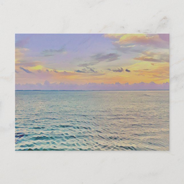 Beautiful Haena Sea Postcard (Front)