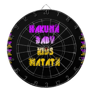 Beautiful Hakuna Matata Art Print Dartboard