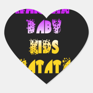 Beautiful Hakuna Matata Art Print Heart Sticker