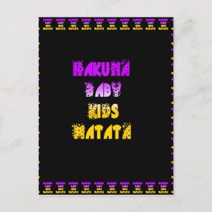 Beautiful Hakuna Matata Art Print Postcard