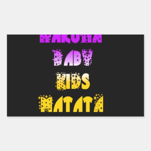 Beautiful Hakuna Matata Art Print Sticker
