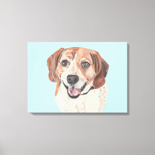 Beautiful Hand Drawn Beagle Canvas Art