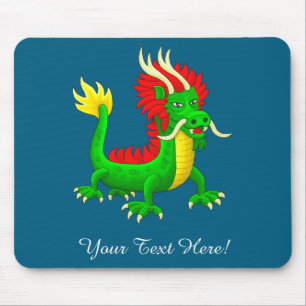 Beautiful Hand Drawn Chinese Dragon  Mouse Pad
