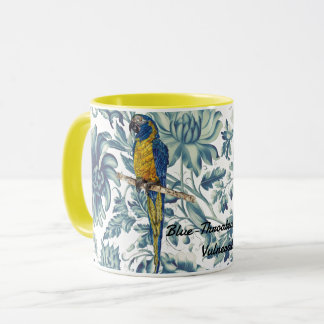 Beautiful Hand-Painted Endangered Macaw Mug