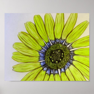 Beautiful hand sketched Flower Design Poster
