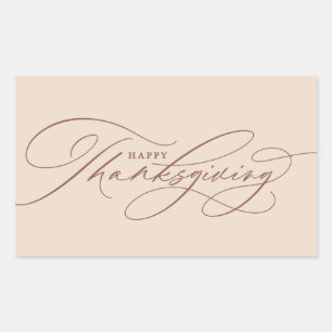 Beautiful Happy Thanksgiving script Sticker