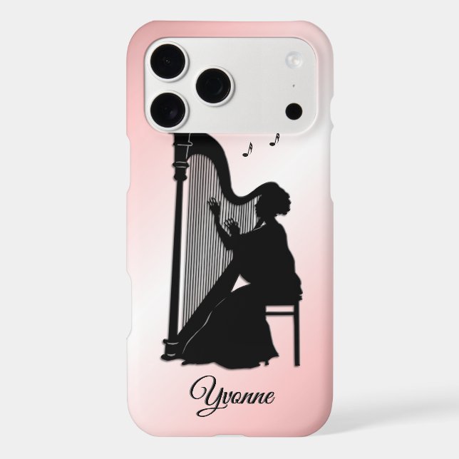 Beautiful Harp Player Personalized (Back)