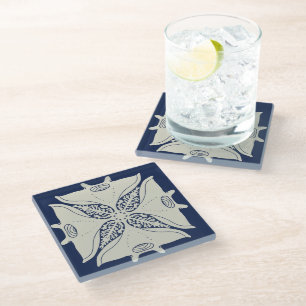 Beautiful hawaii art glass coaster