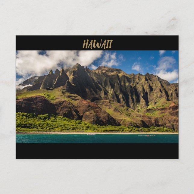 Beautiful Hawaii Mountains Postcard (Front)
