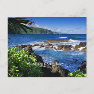 Beautiful Hawaii, scenic view, Postcard