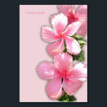 Beautiful Hawaiian Hibiscus Table Card<br><div class="desc">A gorgeous Hawaiian Hibiscus table card.</div>