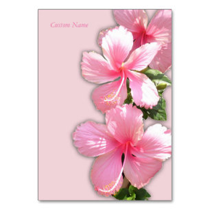 Beautiful Hawaiian Hibiscus Table Card