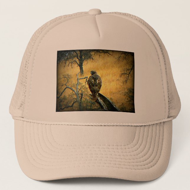 Beautiful Hawk Trucker Hat (Front)