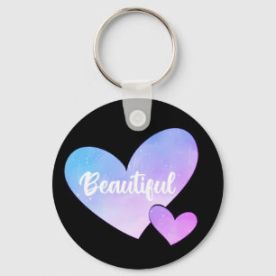 Beautiful Heart Galaxy Sky Keychain