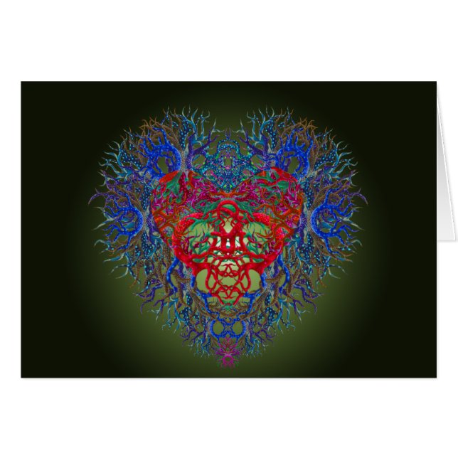 Beautiful Heart on Green (Front Horizontal)