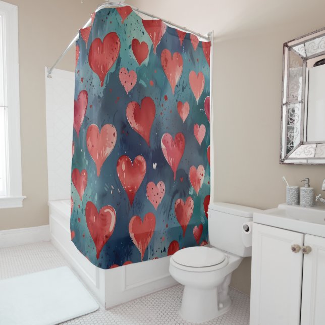Beautiful Hearts on Black (In Situ)