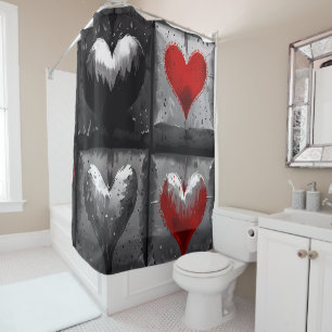 Beautiful Hearts on Black