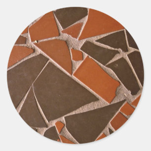 Beautiful Helter-skelter tile Classic Round Sticker
